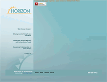Tablet Screenshot of horizoninc.net
